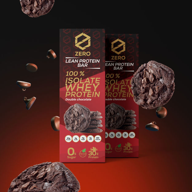 Picture of Zero Protein double chocolate Bar box 16 pieces