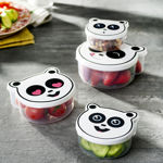 Picture of Gondol Joyful Food Saver Set (4 Sizes), Panda-Shaped Lid G-680
