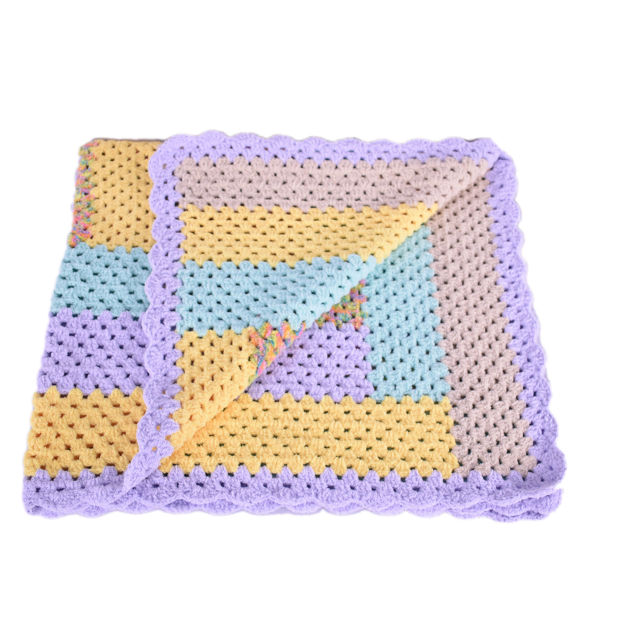 Picture of Bonita Crochet Blanket Rectangle Pattern 120×140 cm - Multi-color