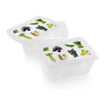 Picture of Snips Classic Fresh Container Rectangular 2 lit. set of 2 pcs, IML decorations - 055021