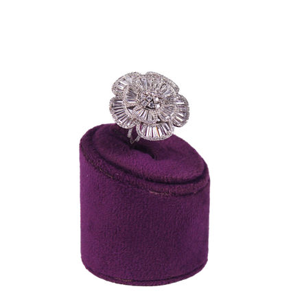 Picture of 925 Sterling Silver Flower Shaped Ring For Women