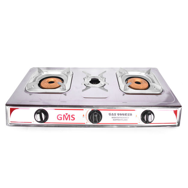 Picture of Gas stove GS-200 GC full stainless uses gas and tube 3 burners