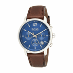 Picture of HUGO BOSS  1513606 Watch for Men - Original 
 with chronograph and date brown leather stick