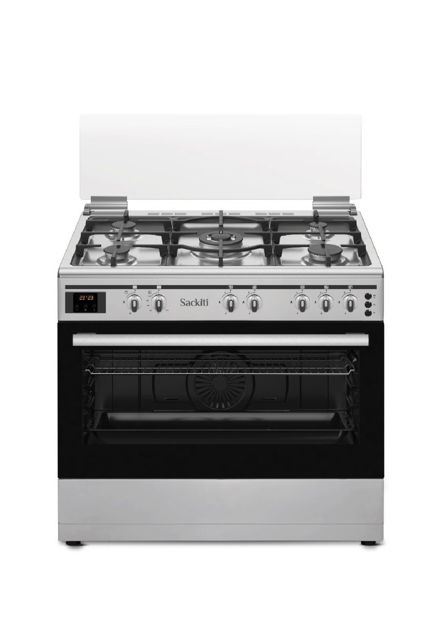Picture of Sackiti Gas Cooker Stainless Steel 90X60 Model VASK-6090N