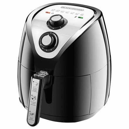 Black + Decker Air Fryer Oven Convection , 12 Liters, Silver - AOF100-B5