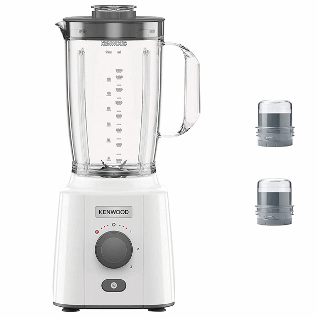 Picture of Kenwood Blender with 2 Mills, 500 Watt, 1.5 Liter, White - BLP15.360WH